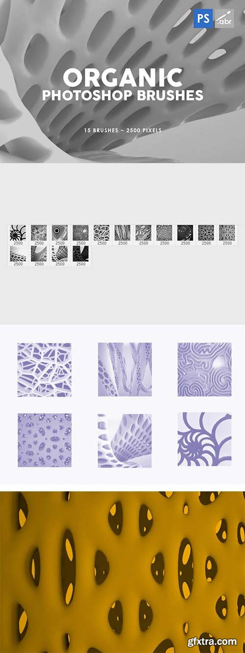 15 Organic Photoshop Stamp Brushes