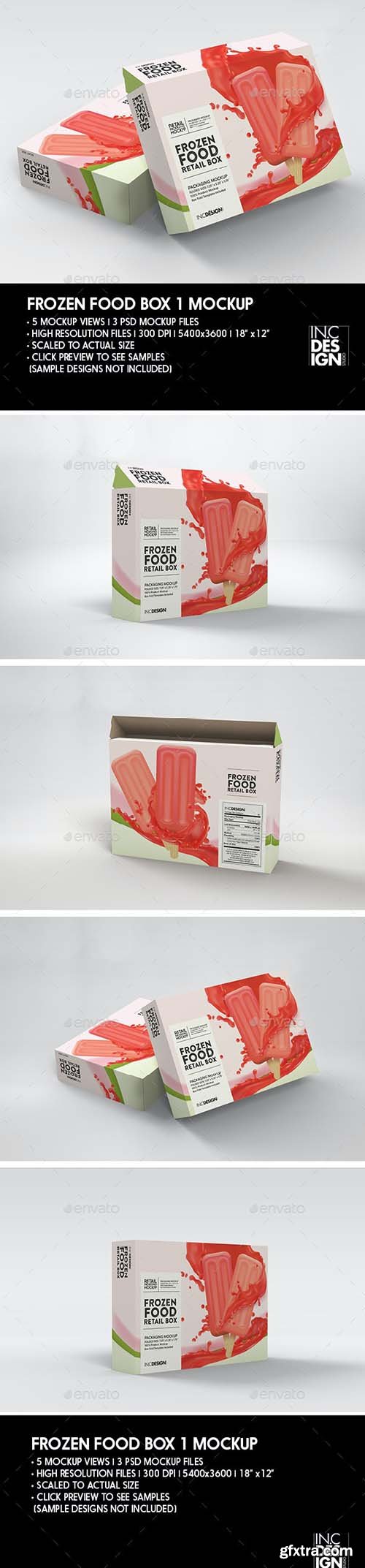 GraphicRiver - Thin Frozen Food Box Packaging Mockup 29888168