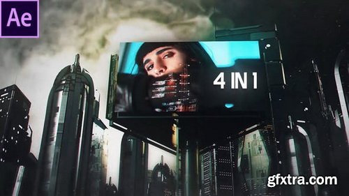 Videohive - Cyberpunk City 4 in 1 - 29712882