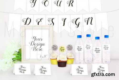 ETSY - Party Mockup BUNDLE Water Bottle