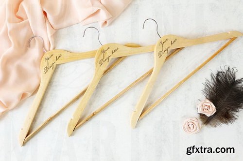 ETSY - Wooden Hangers Stock Photo Bundle