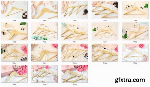 ETSY - Wooden Hangers Stock Photo Bundle