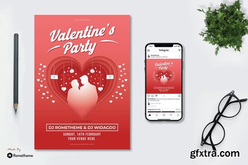 Valentine\'s Party - Flyer KF