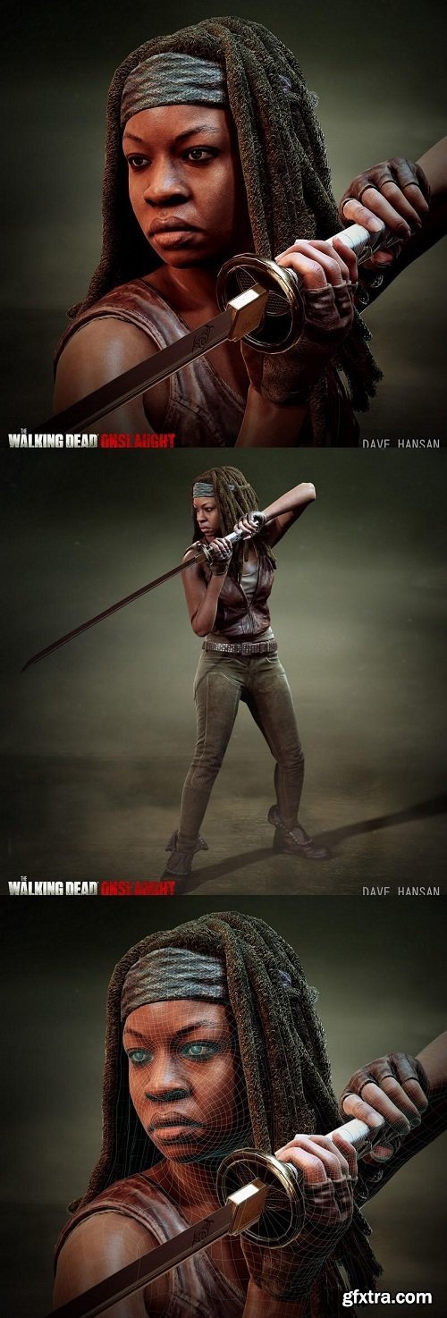 Michonne – Walking Dead 3D model