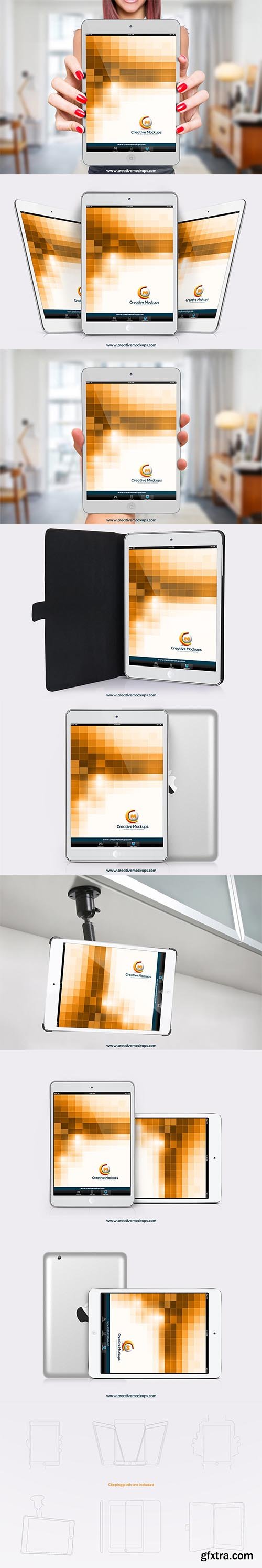 CreativeMarket - Mini Pad Mockup Template 4680227