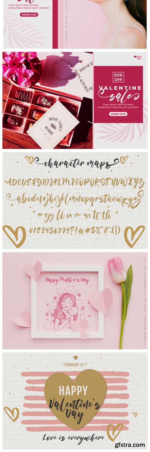 Flower Winter Font