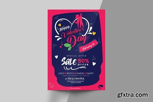 Valentine\'s Day Flyer Template