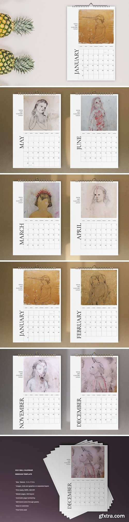 Art Calendar 2021 Template