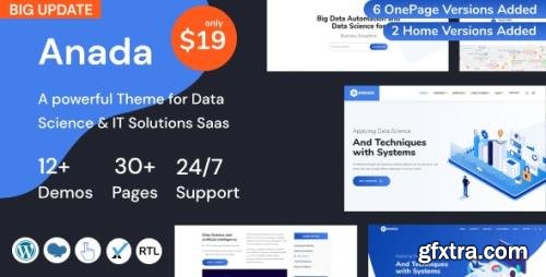 ThemeForest - Anada v1.2.0 - Data Science & IT Solutions Saas WordPress Theme - 28914138