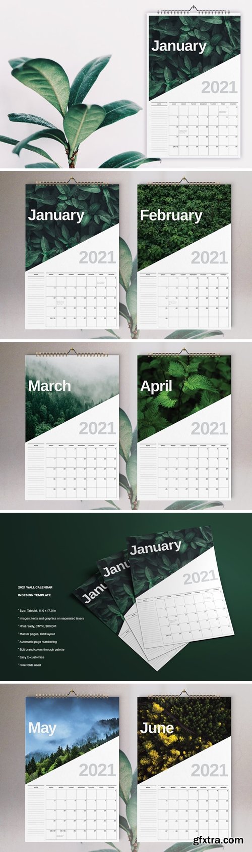 Nature Calendar 2021 Template