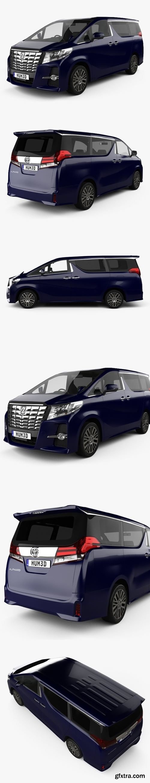 Toyota Alphard 2015 3D Model