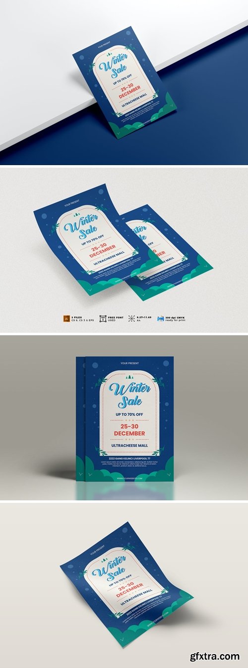 Winter Sale Flyer Template Vol. 01