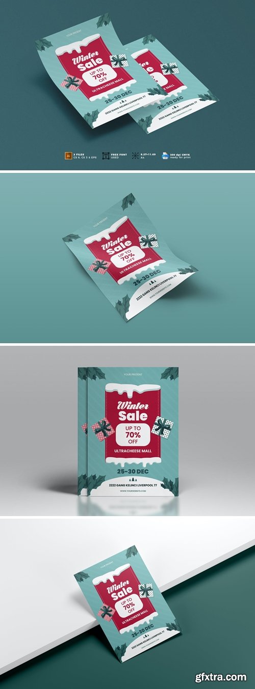 Winter Sale Flyer Template Vol. 02