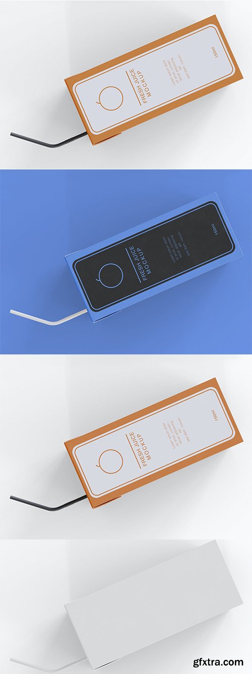 Juice Carton Packaging Mockup