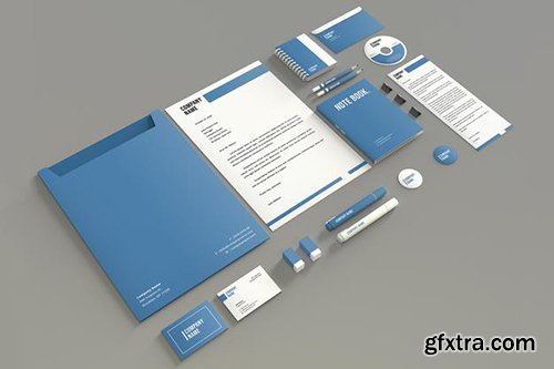 Modern stationery mockup