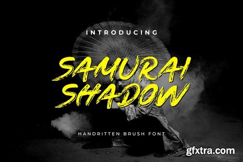 Samurai Shadow Brush Handwritten Font