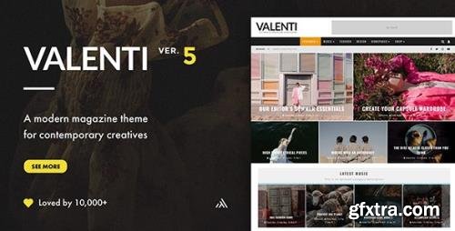 ThemeForest - Valenti v5.6.2 - WordPress HD Review Magazine News Theme - 5888961