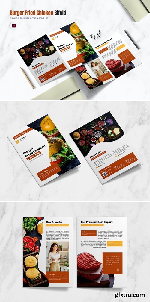 Burger Fried Bifold Brochure