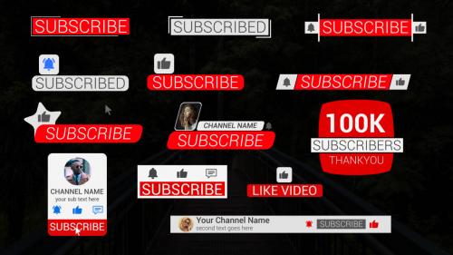 MotionArray - Clean Youtube Subscribe Pack - 892249