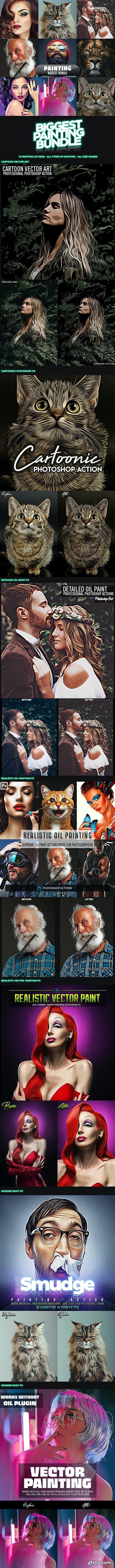 GraphicRiver - Painting Biggest Bundle - 10 Photoshop Actions 29895309