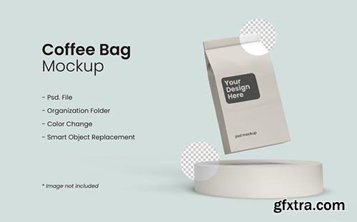 Coffee bag mockup