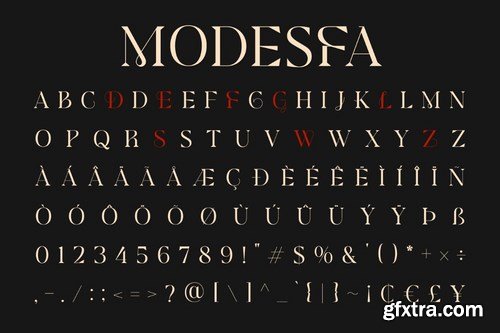 Modesfa - Modern Display Serif