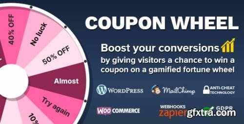 CodeCanyon - Coupon Wheel For WooCommerce and WordPress v3.3.8 - 20949540