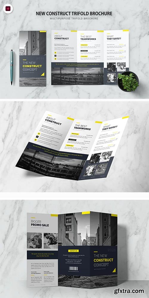 New Construct Concept Trifold Brochure