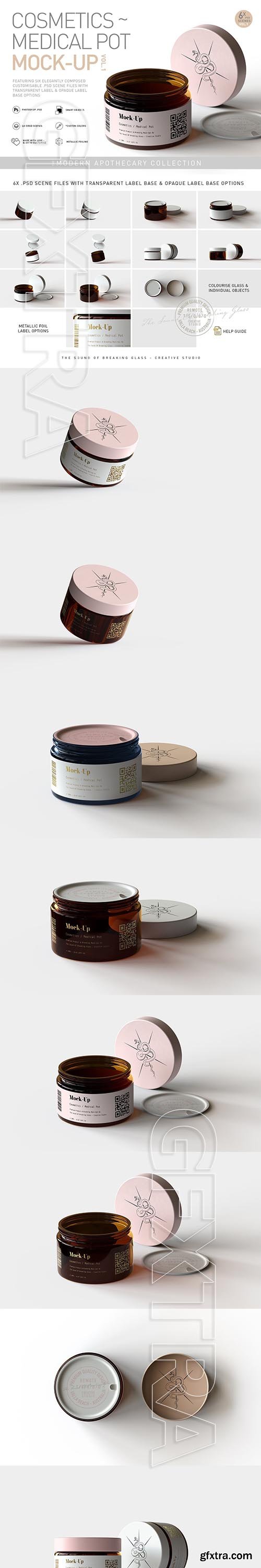 CreativeMarket - Amber Cosmetics Pot Mock-Up | Vol.1 5607993