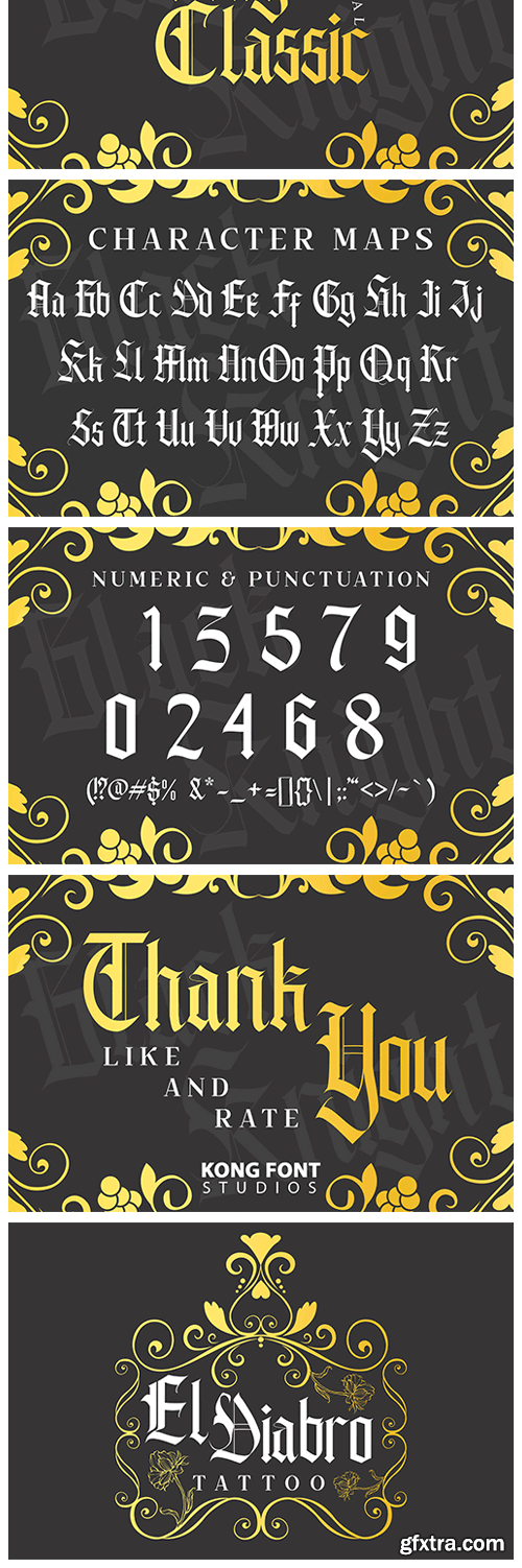 Black Knight Typeface