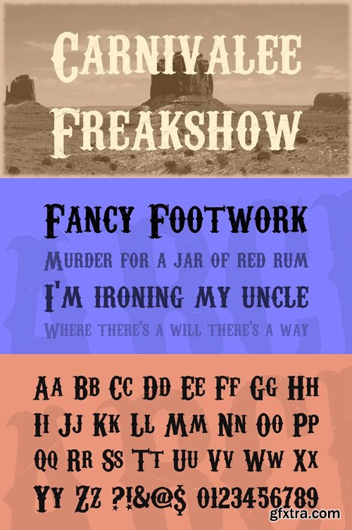 Carnivalee Freakshow - High Quality Western Display Font