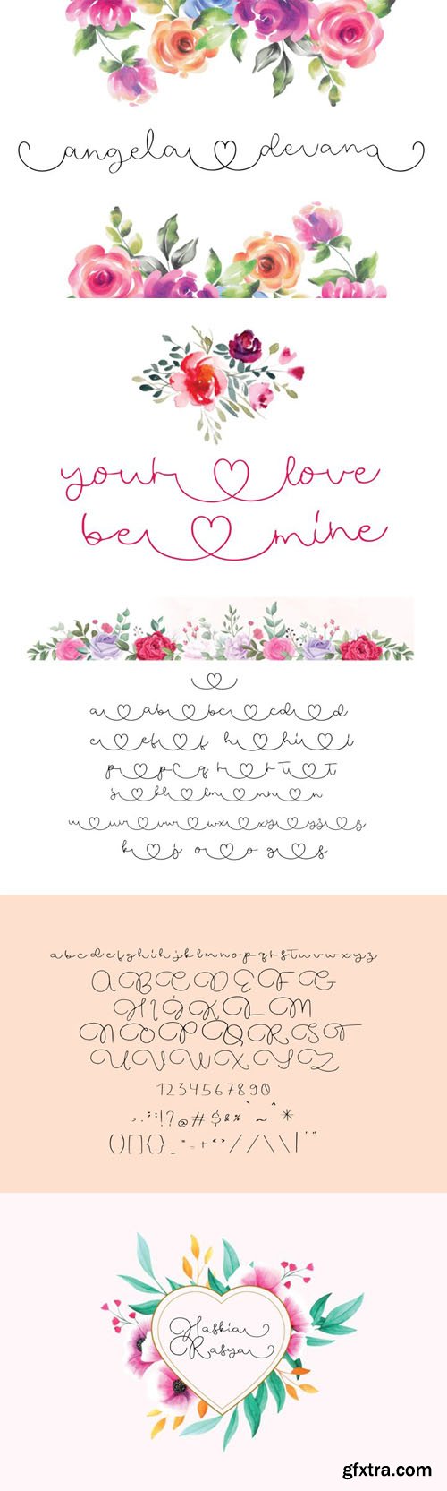 Angela Devano Wedding Love Calligraphy - Minimalist Script Font