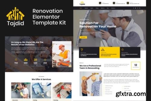 ThemeForest - Tajdid v1.0.0 - Renovation Elementor Template Kit - 29944027