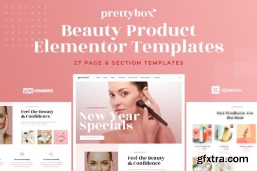 ThemeForest - Prettybox v1.0.0 - Cosmetic & Beauty Products Shop Elementor Template Kit - 29915338