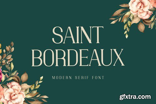 Saint Bordeaux Serif Display Font