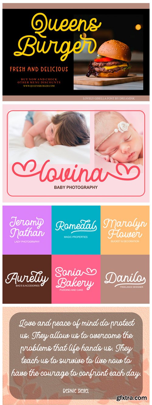 Lovely Gisella Font