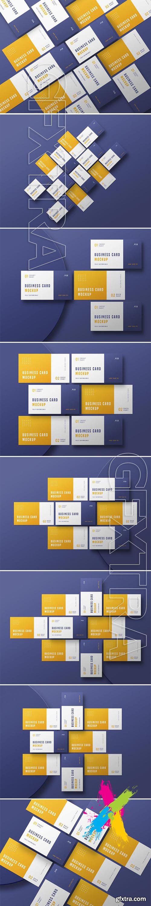 Business card set mockup 3