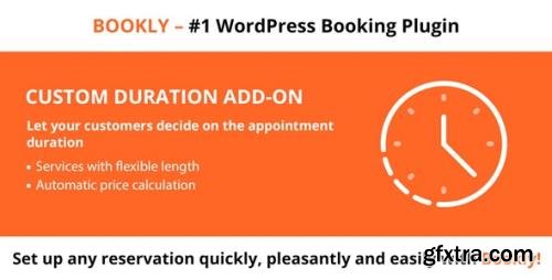 CodeCanyon - Bookly Custom Duration (Add-on) v2.0 - 22060703