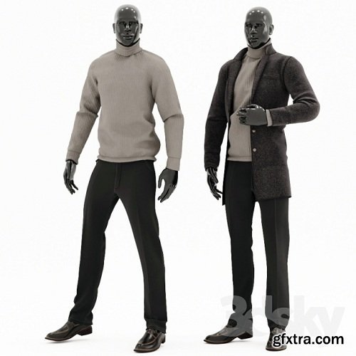 Male mannequin set 2