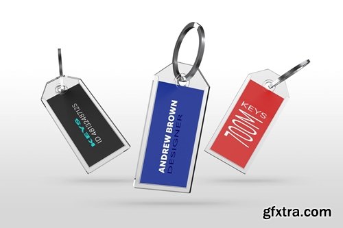 Glass Name ID Tag Mockups