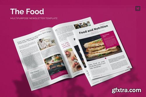 Food and Nutrition Newsletter Template GFxtra