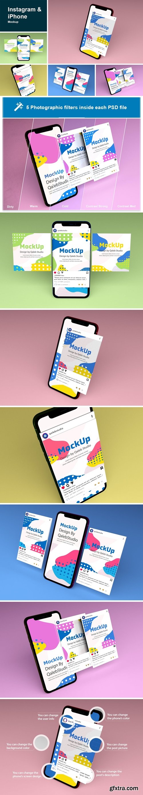 Instagram & iPhone Mockup