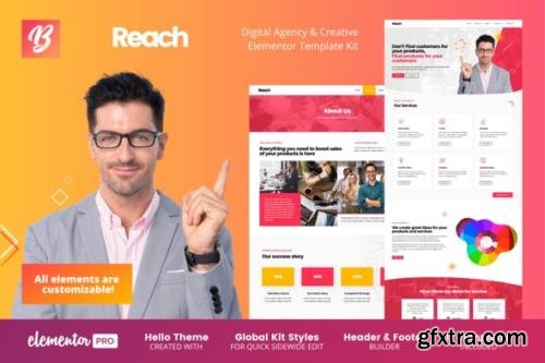 ThemeForest - Reach v1.0.0 - Digital Agency & Creative Elementor Template Kit - 29966605