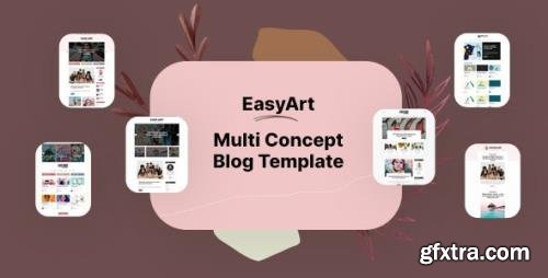 ThemeForest - Easyart v1.0 - Multiconcept Blog HTML Template - 29916835