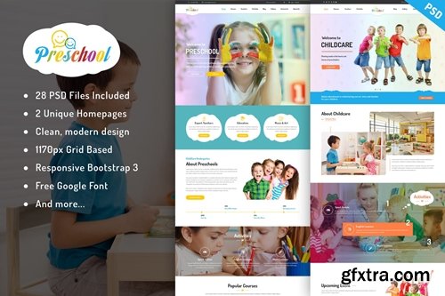 Preschool - Multipurpose Education PSD Template