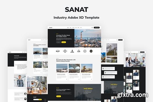 Sanat - Industry Adobe XD Template