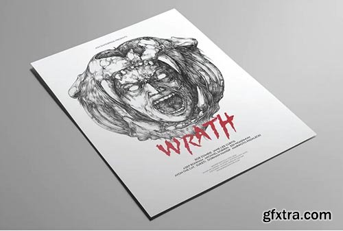 Wrath Illustrated Flyer Poster