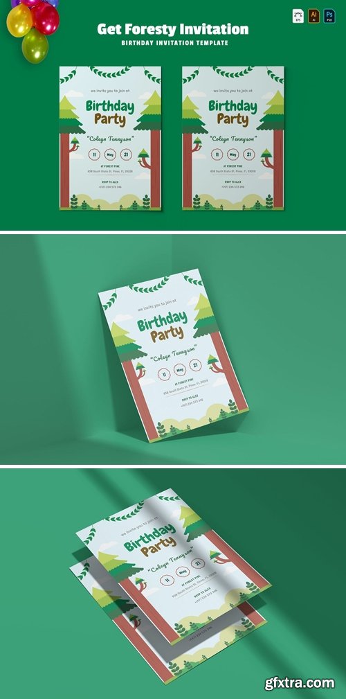 Get Foresty | Birthday Invitation