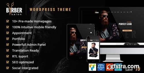 ThemeForest - Barber v1.2.6 - Hair, Tattoo & Beauty Salons WordPress Theme - 19707741