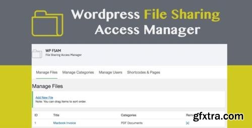 CodeCanyon - WP FSAM v1.2 - File Sharing Access Manager - 22115418